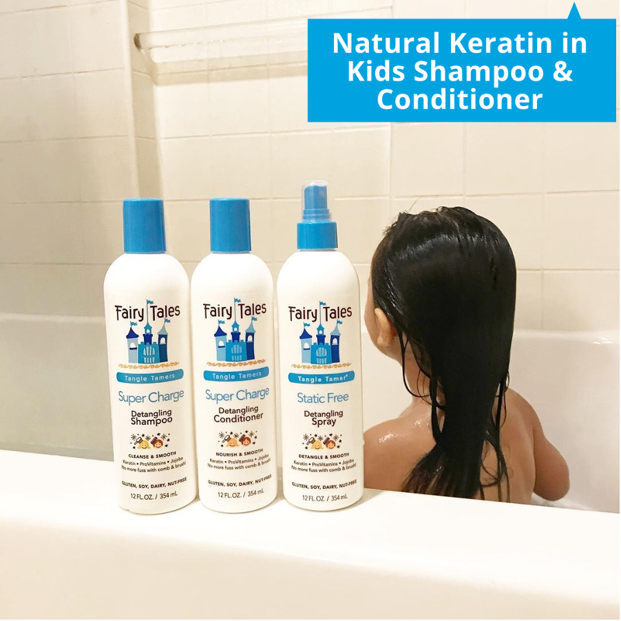 Natural Keratin in Kids Shampoo and Conditioner