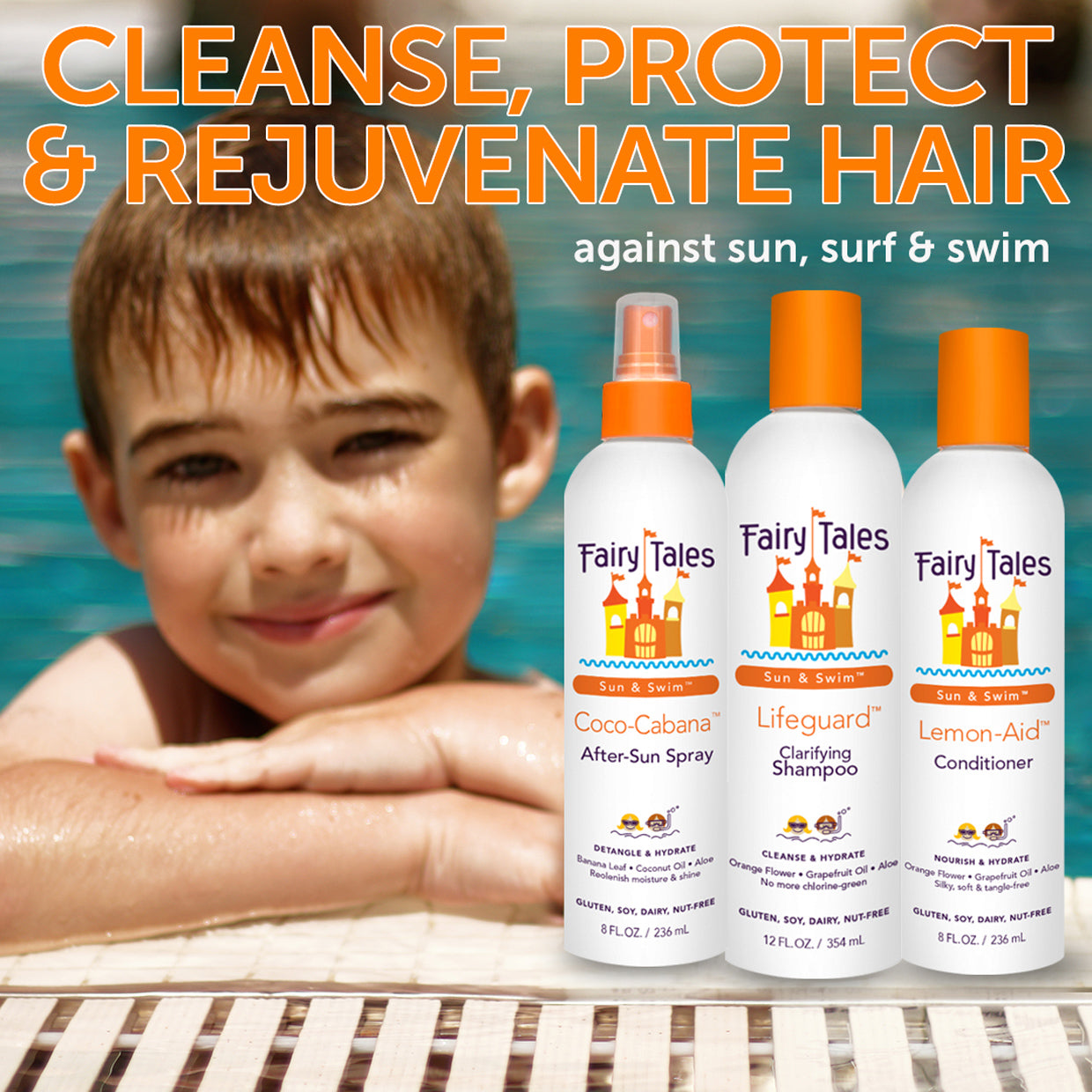 Sun & Swim™ Kids Swim Shampoo & Conditioner Kits
