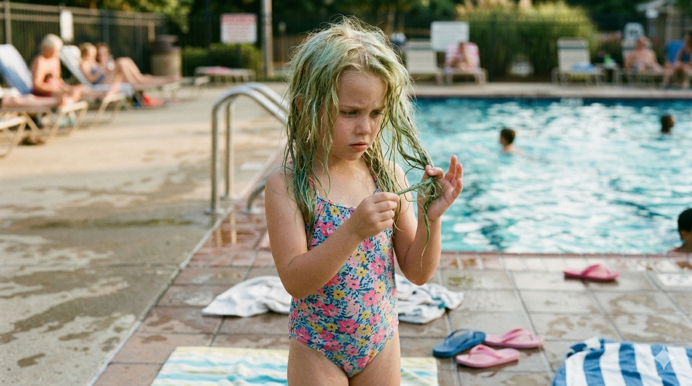 How to Fix and Prevent Green Pool Hair in Kids