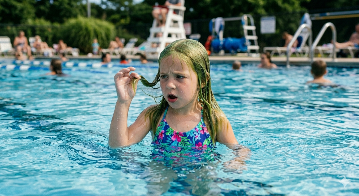 How to Fix and Prevent Green Pool Hair in Kids (Chlorine & Buildup Explained)