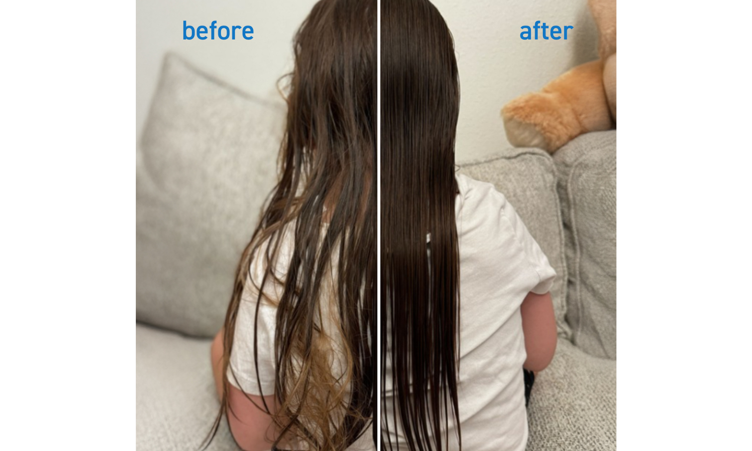 tangled hair before and after