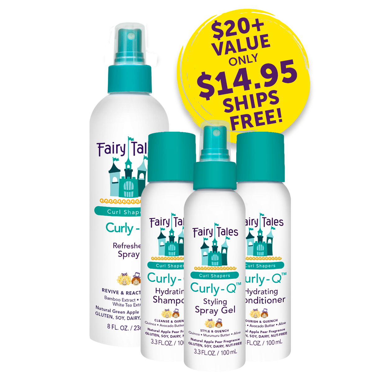 The Ultimate CurlyQ™ Kit Fairy Tales Hair Care