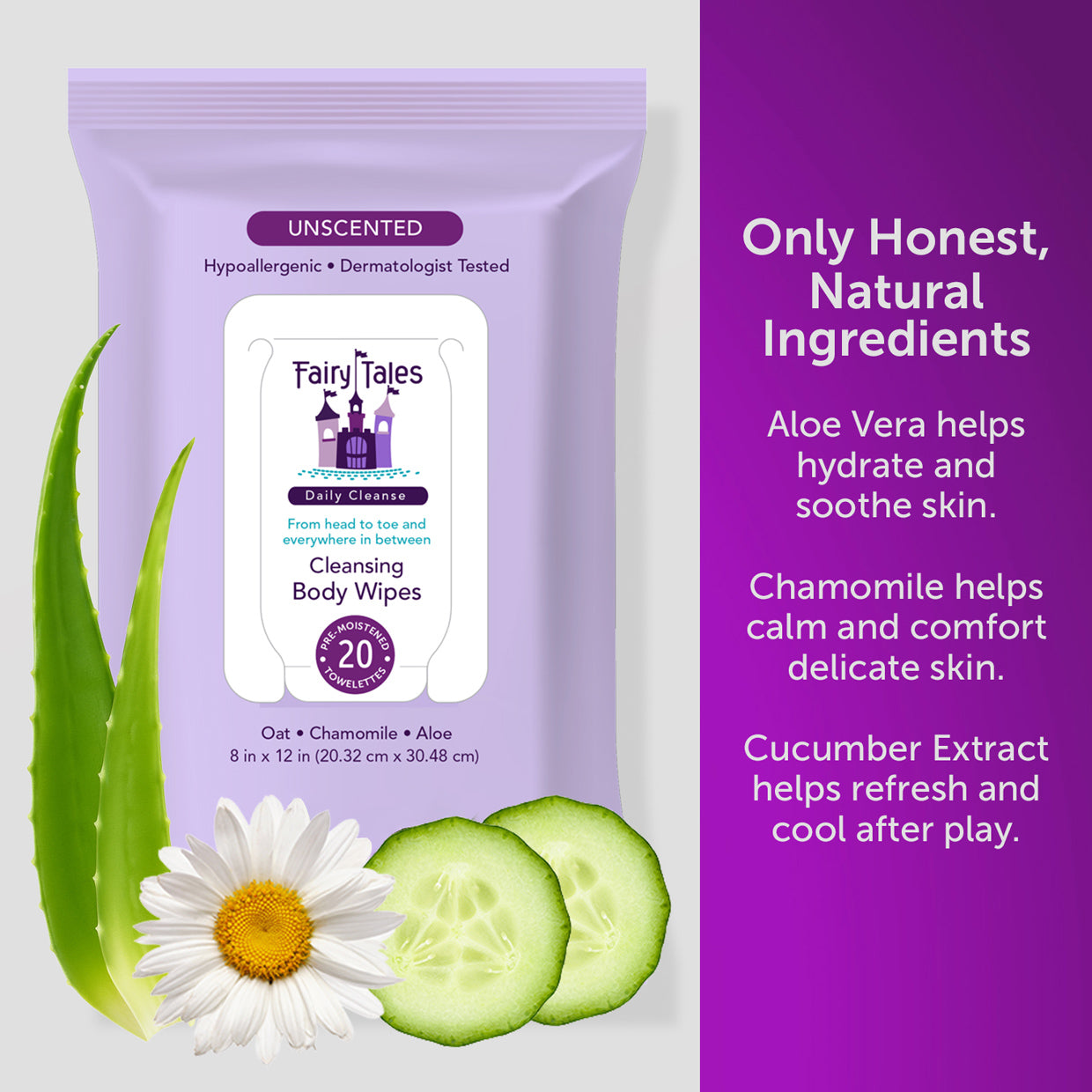 Daily Cleanse Kids XL Body Wipes